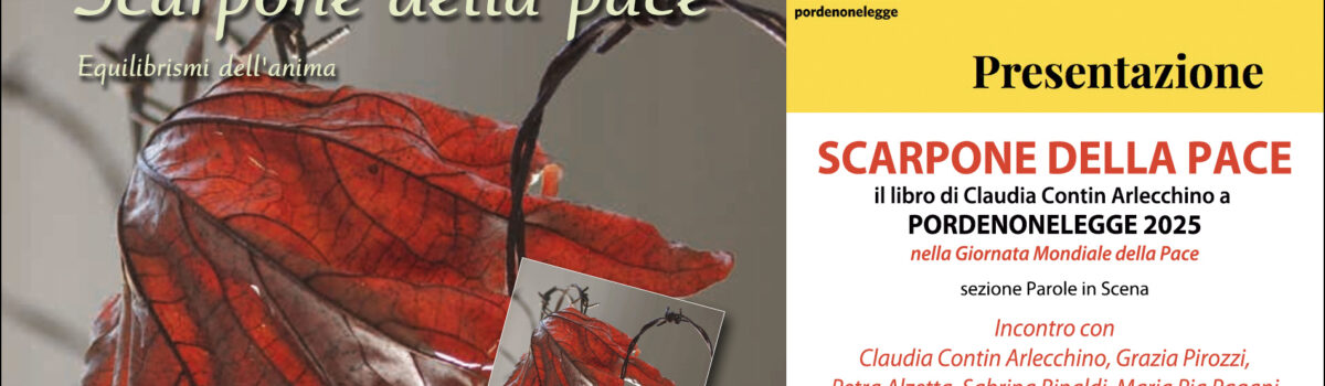 SCARPONE DELLA PACE a Pordenonelegge 2025