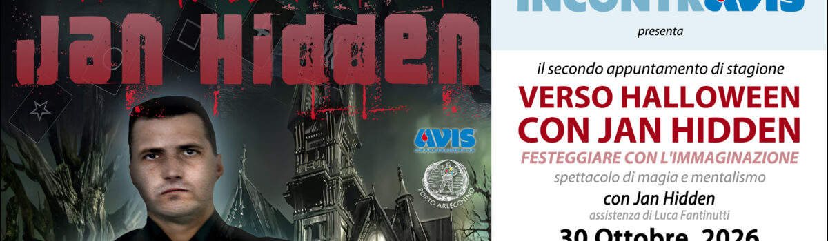 INCONTRAVIS – Secondo appuntamento di stagione con JAN HIDDEN